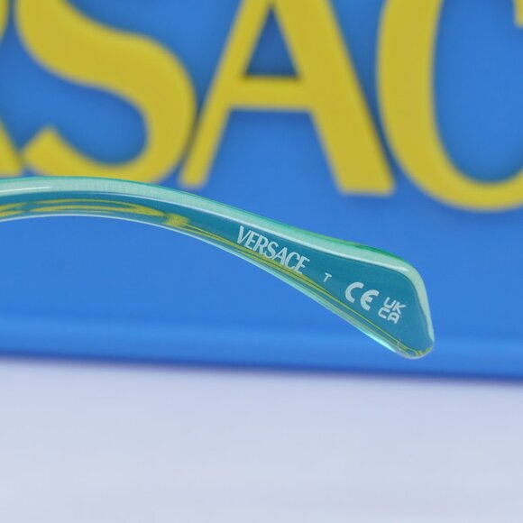 Versace Kids VK3012 5530 Round Eyeglasses 47mm - Gradient Orange Green - Picture 9 of 10